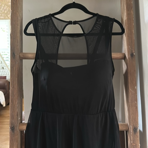 TORRID BLACK ONE PIECE BATHING SUIT MESH SWIM DRESS UNDERWIRE 2X DD /F - Picture 2 of 7